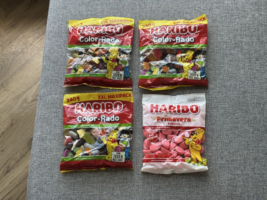 Żelki HARIBO Color-Rado lukrecja 340g XXL Primavera pianki 175g