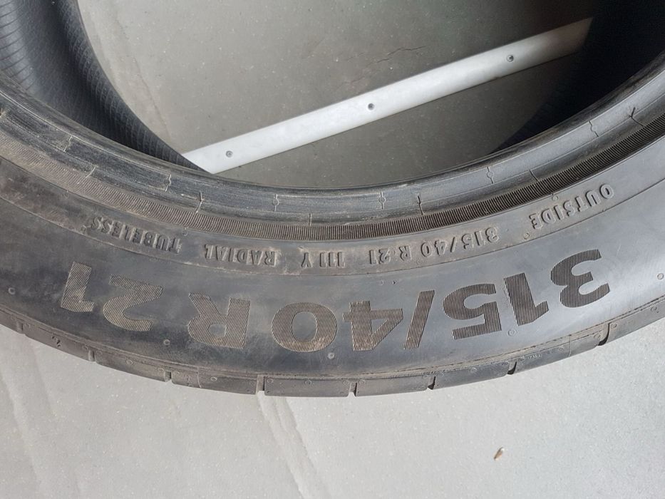 Літні шини 2 шт. 315/40 R21 Continental SportContact 6