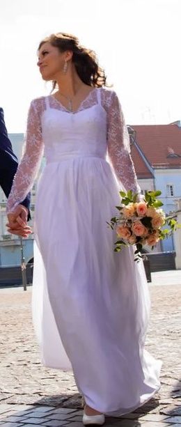 Elegancka suknia ślubna