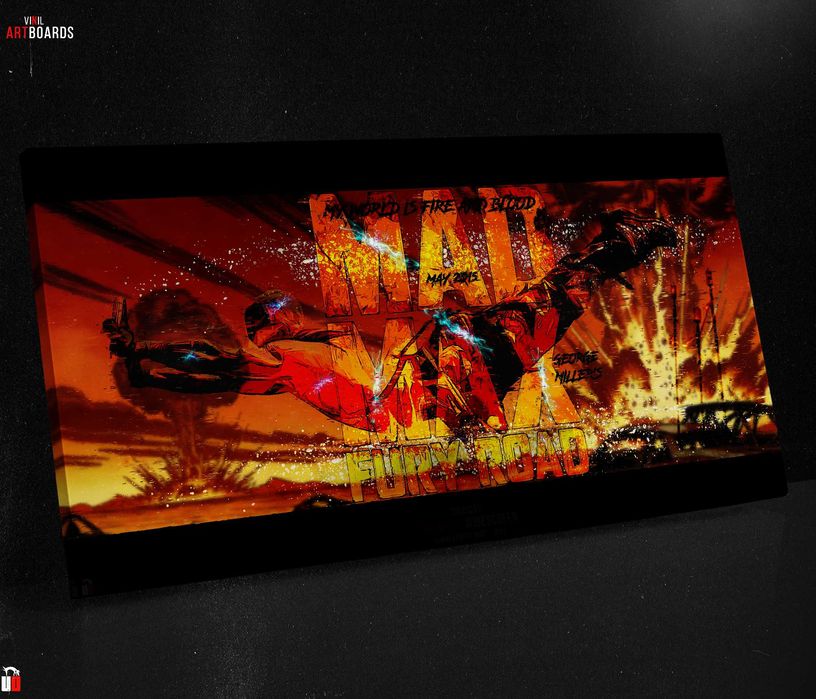 Mad Max: Fury Road Artboard II Cinemática 80x40 – Painel Decorativo Premium