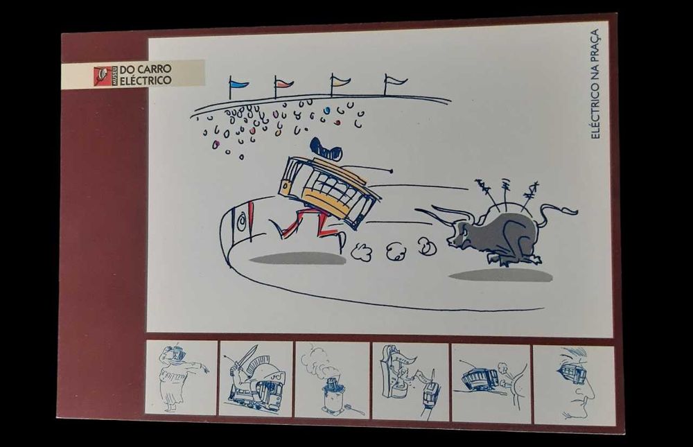Colecionadores - Coleção de 7 postais - Museu do Carro Elétrico