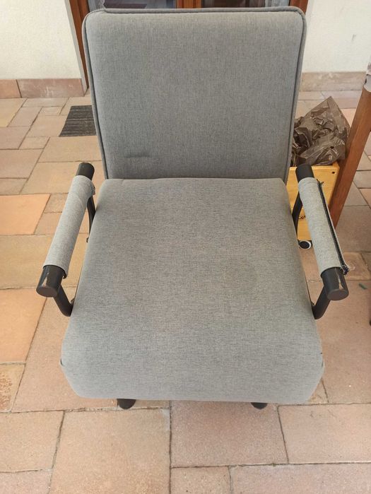 Fotel sofa szezlong leżak szary
