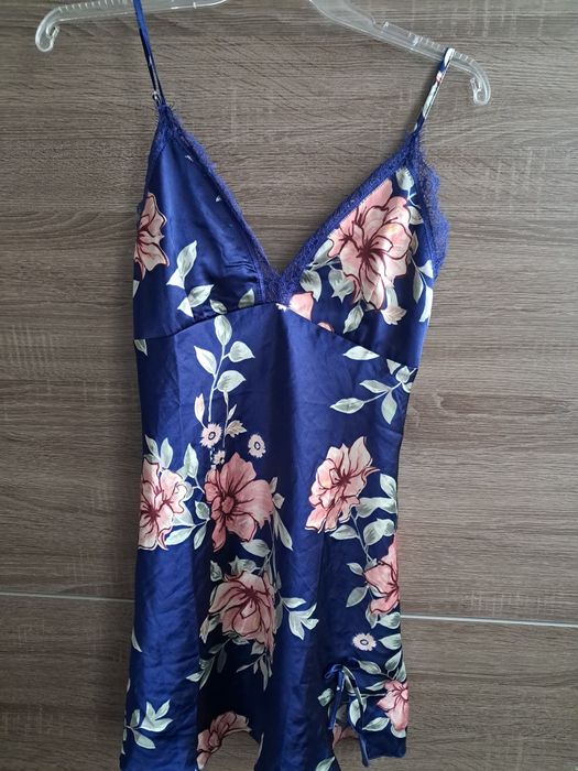 Granatowa halka do spania S/M