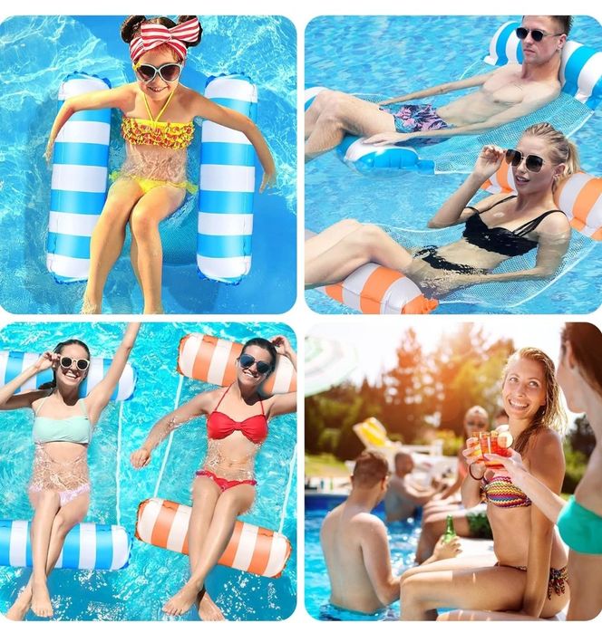 Oditton Nadmuchiwane hamaki wodne 4 w 1, 2 sztuki