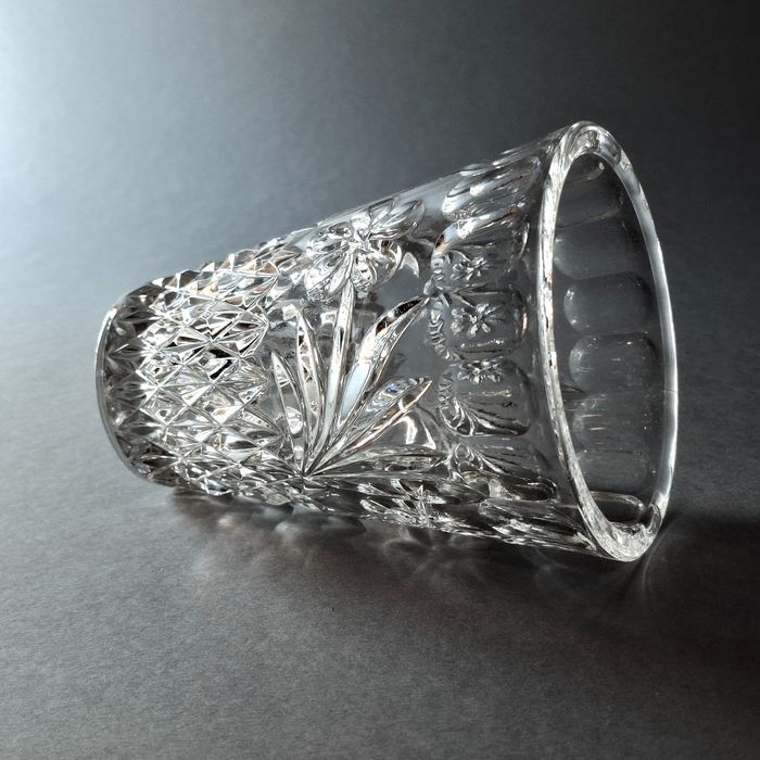 lata 70-te piękny kryształowy wazon