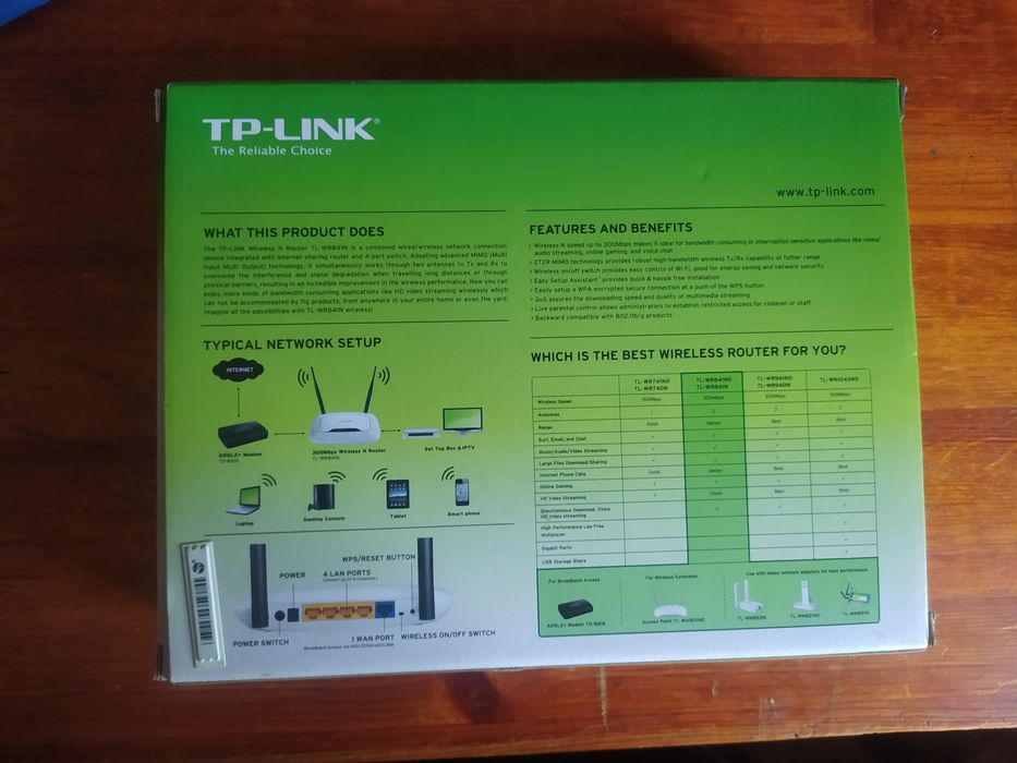 Router TP-Link TL-WR841N