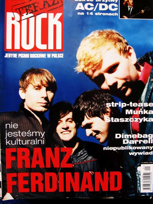 Teraz Rock 1/2005 Franz Ferdinand,AC/DC, Staszczyk,SBB,Lainach,Nirvana