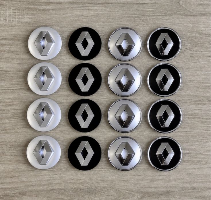 Conjunto 4 Centros Jantes Renault 54mm 56mm 57mm 60mm 65mm 68mm 75mm
