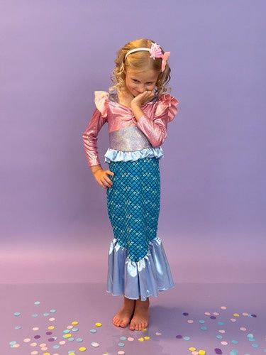 Vestido criança Sereia 7 anos