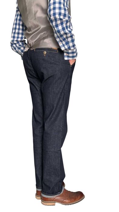 джинси-брюки Montana Chino Regular Fit, Rinse,  темно-синій, 32-40/34