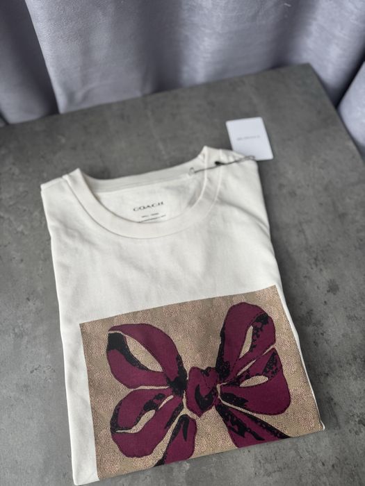 Футболка coach біла