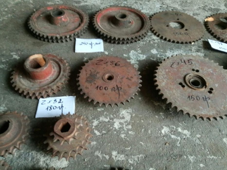 Звездочка шаг=15,75 Z=58/48/45/35/32/23/20/19/18/16/15/12 цепь двойная