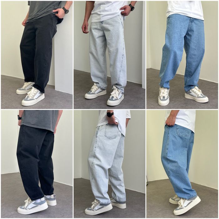 Джинси чоловічі широкі baggy/balloon jeans, штани баггі балони | Джинсы широкие мужские, штаны, джынсы беги 90 х реп rap sk8 | Розмір L