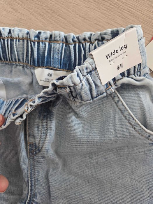 Jeansy wide leg nowe z metką hm 116