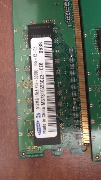 Samsung m378t6553cz3-ce6 Ram 512mb Pc2 5300U ddr2