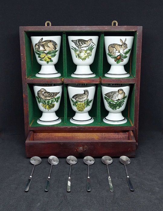 РЕДЧАЙШИЙ кофейный сервиз МАЗАГРАН десертный 1950е-60е ФРАНЦИЯ ПАРИЖ