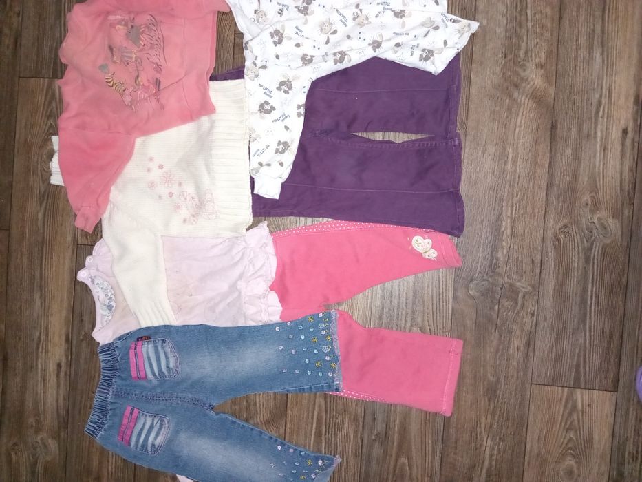 Пакет теплых вещей для девочки 2-3 года, пакет теплих речей.