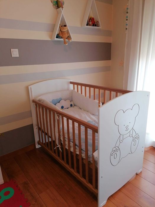 Cama grades bébe com colchão
