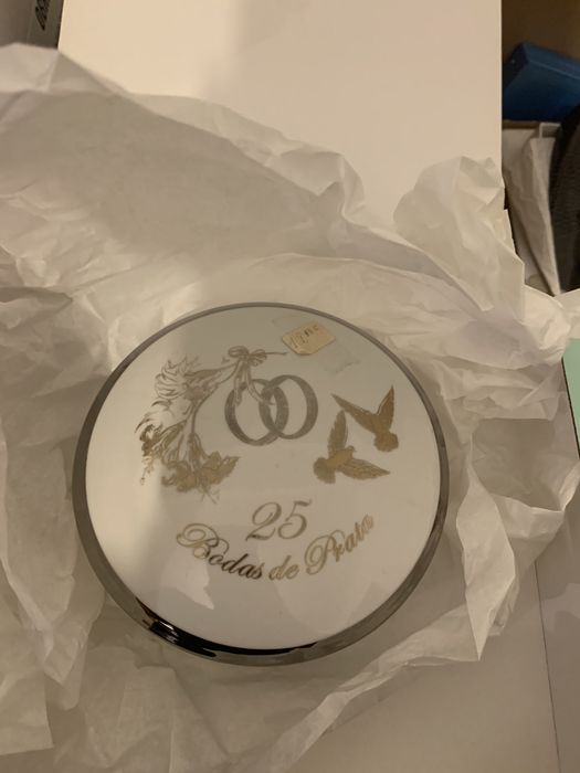 Pratos e Guarda Joias Bodas de Prata