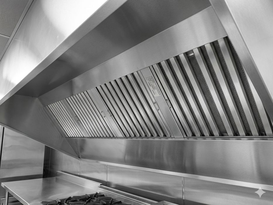 Sistema de Extração Profissional Completo - 2 Hottes Inox + Motor 2CV