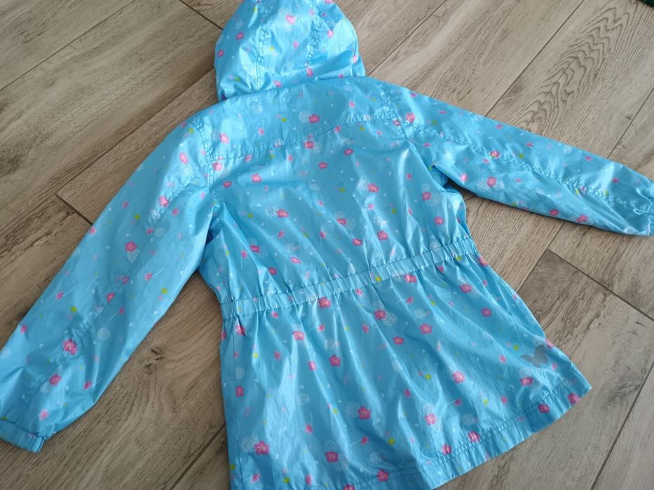 Kurtka przeciwdeszczowa nieprzemakalna deszczówka 128 cm 5,10,15