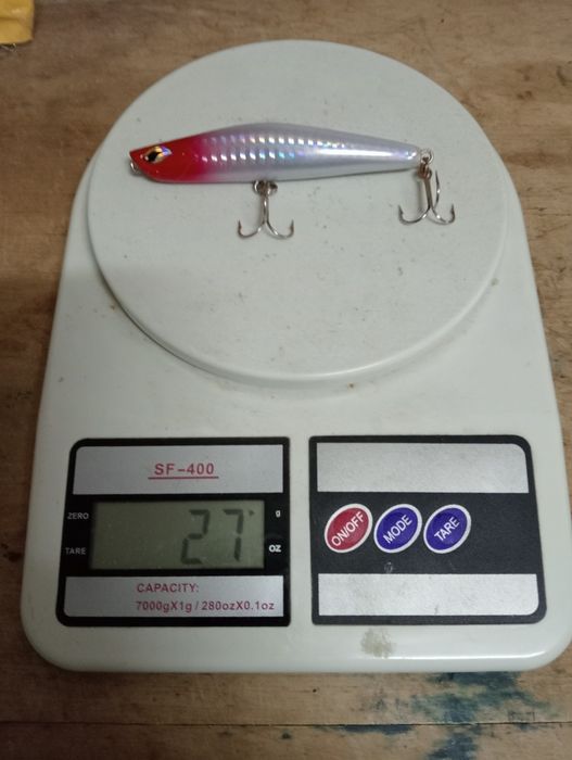 Amostras de pesca spinning  preço unitário