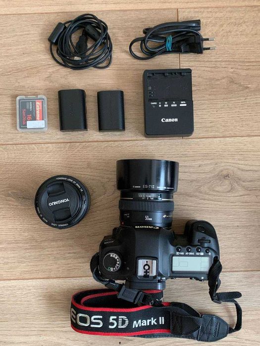 Canon 5D mark 2, + Canon EF 50mm f 1.4 в ідеальному стані