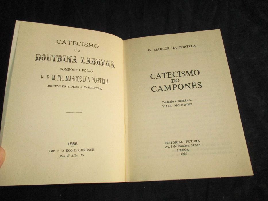 Livro Catecismo do Labrego Marcos da Portela 1975