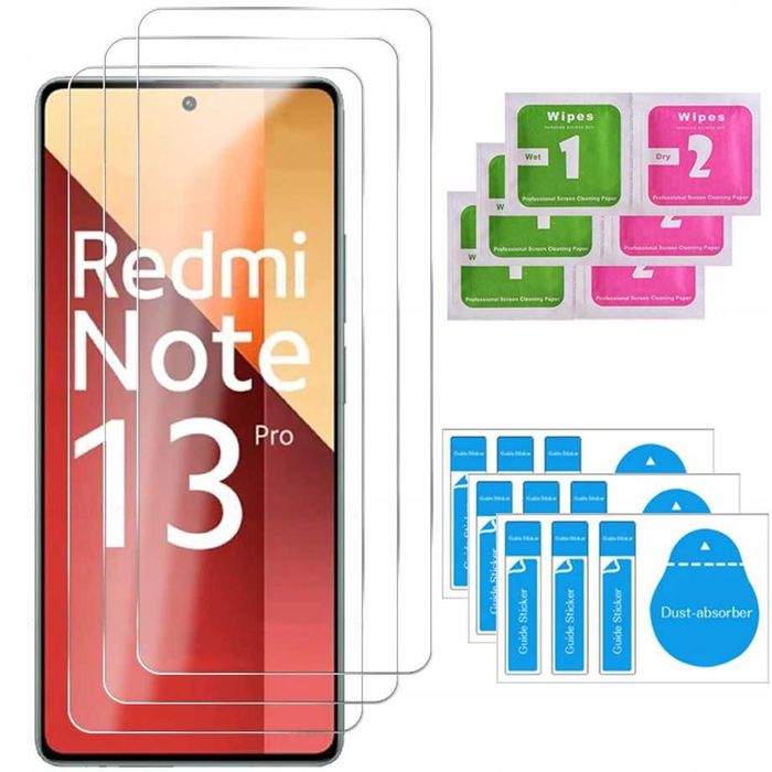 3x Szkło Hartowane do Xiaomi Redmi Note 13 Pro 5G