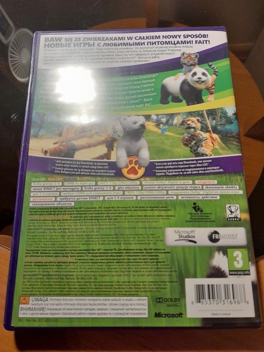 Kinectimals Stan idealny.X box 360