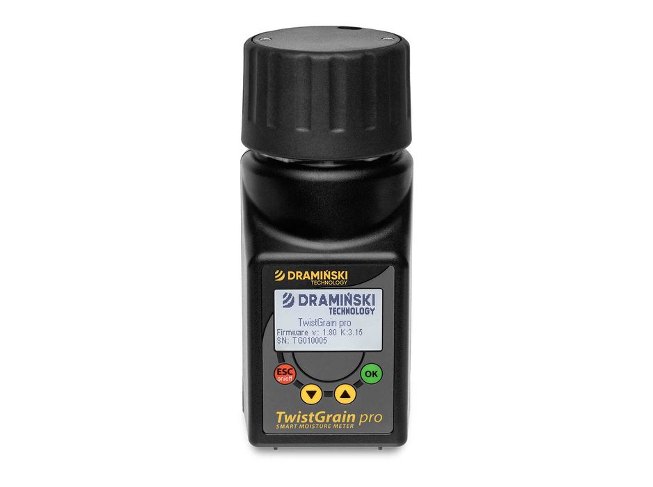 Oryginalny wilgotnościomierz, tester do zboża DRAMIŃSKI Twist GrainPro