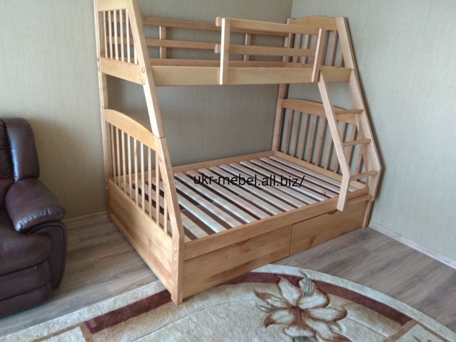 Ліжко двоярусне,виробник ,двухъярусная деревянная кровать Каспер