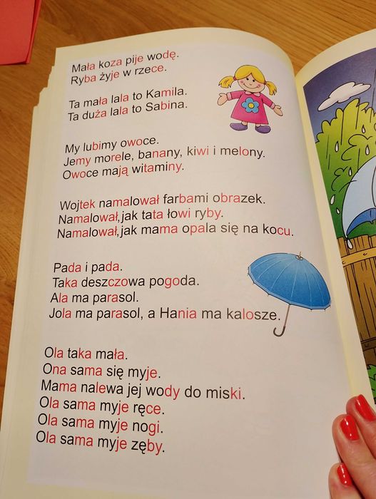 Elementarz - teksty do czytania metodą sylabową