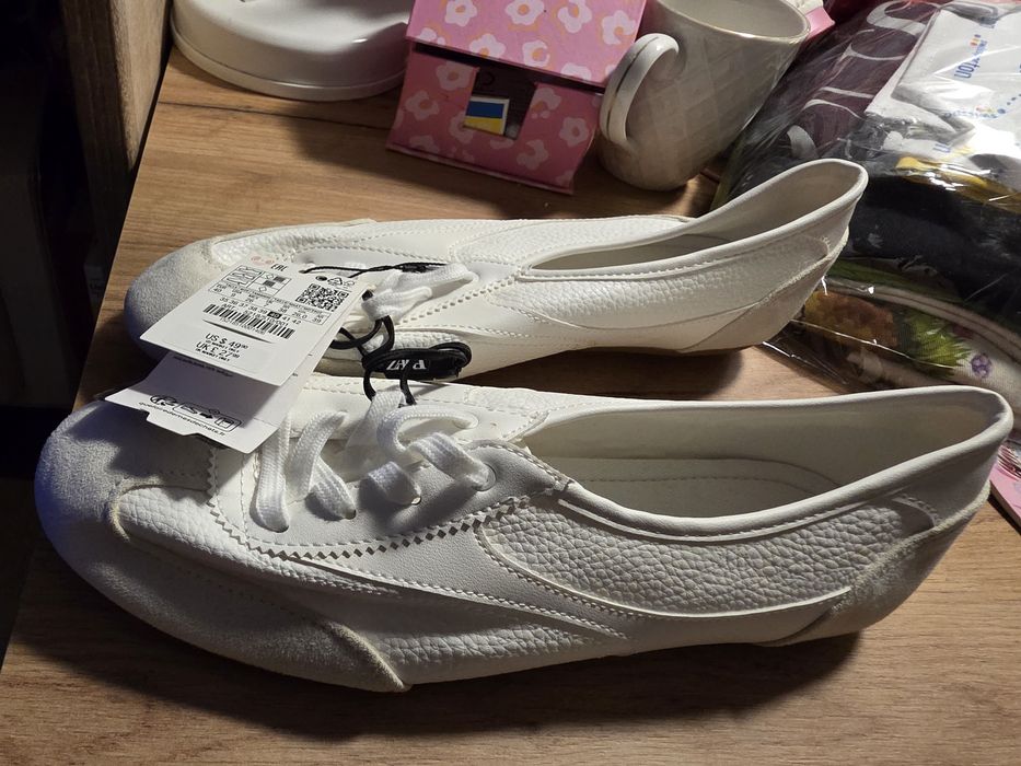 Białe damskie sneakersy Zara rozmiar 40