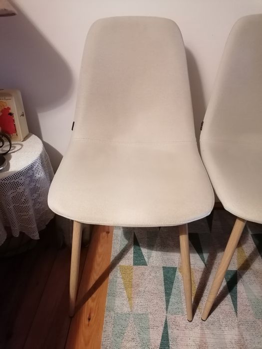 Conjunto de 3 cadeiras estofadas