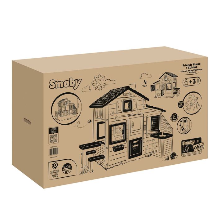 Будинок Smoby Life з лiтньою кухнею, дверним дзвiн. (7600810207)