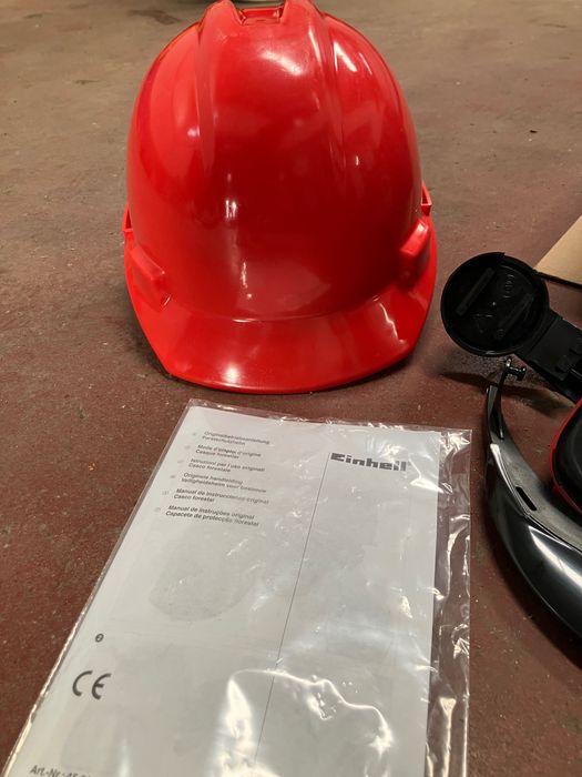 Capacete Florestal Einhell BG-SH 2 NOVO c/ Caixa e Acessórios