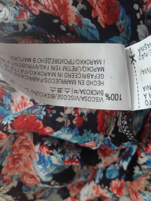 Лёгкая, яркая рубашка, блуза в цветочный принт zara