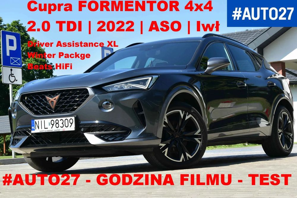 Cupra Formentor #AUTO27*Film*2.0TDI 4X4*Automat*LED*ACC*Beats*Iwł*Serwis*Full*TOP