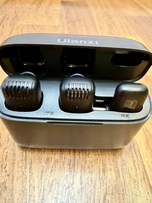 Mikrofon Ulanzi J12 USB-C zestaw 2 mikrofony + etui ładujące SUPER