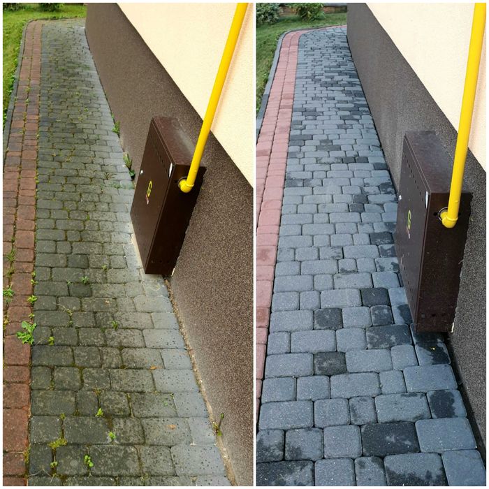 Mycie, czyszczenie kostki brukowej, elewacji Zgierz, Łódź, Brzeziny