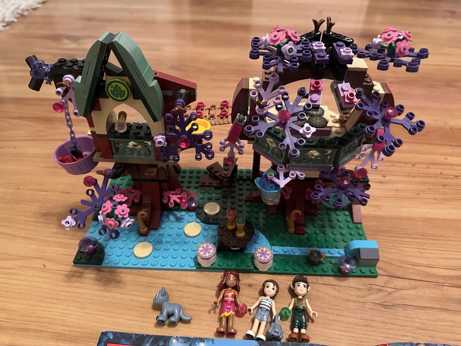 Lego elves 41075 drzewo elfów kryjówka USZKODZONE LIŚCIE