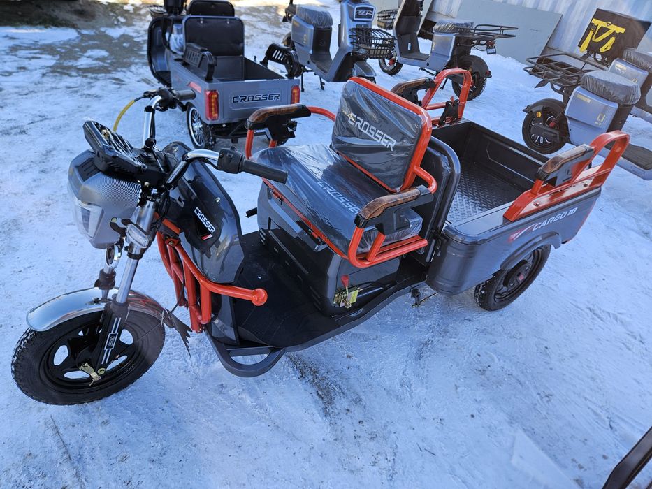 Трицикл электро ГРУЗОПАССАЖИРСКИЙ  трехколесный электротрицикл tr1 tr5