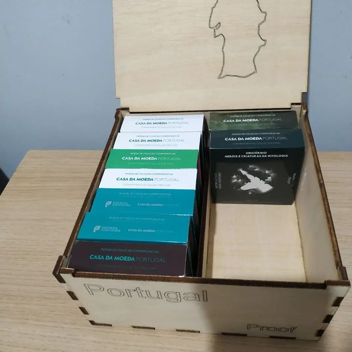Caixa organizadora para moedas Proof