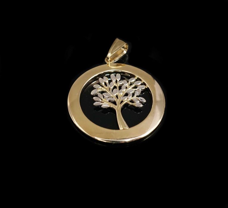 Złoto 585 - złota zawieszka Drzewko Szczęścia