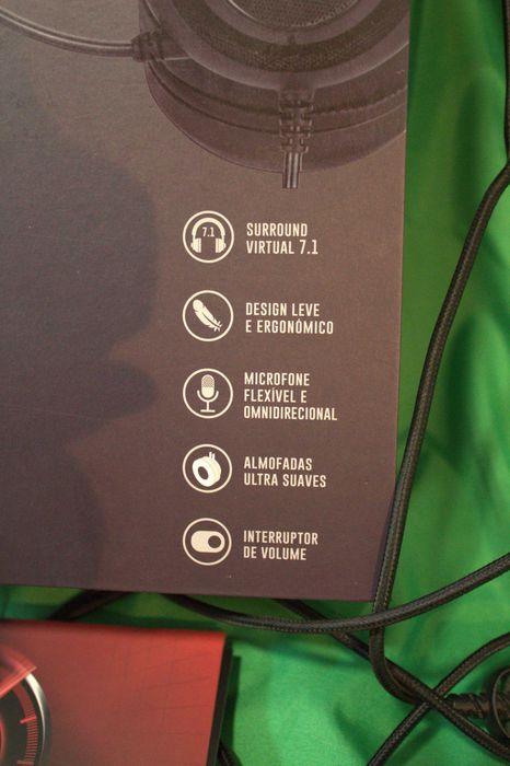 Headset Gaming PRANA RGB – Som 7.1, Iluminação LED, USB