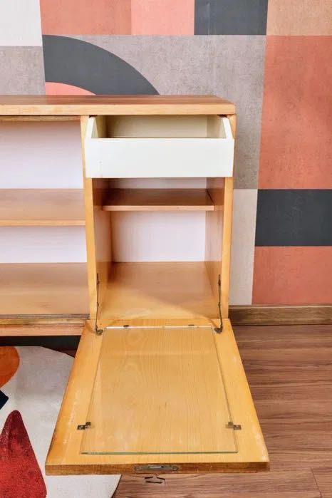 Komoda sideboard VAR B Włocławska Fabryka Mebli antyk vintage