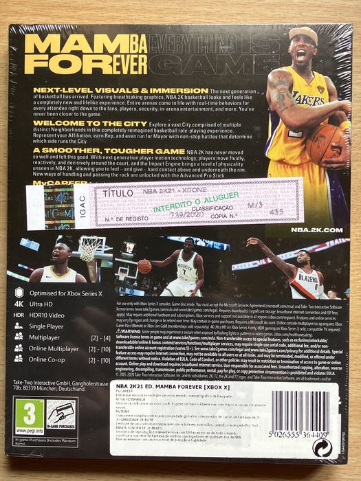NBA 2K21 Mamba Forever Edition - XBOX Series X