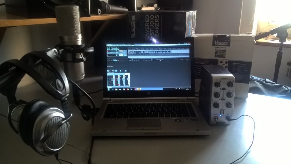 Mobilne Studio-Mikrofon MXL 440,Lexicon,Laptop,Słuchawki,kable,soft.