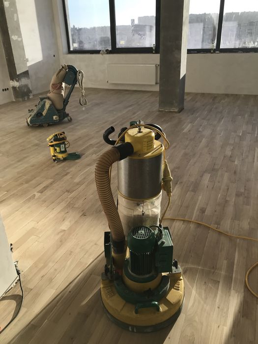 Шліфування, циклювання паркету, монтаж